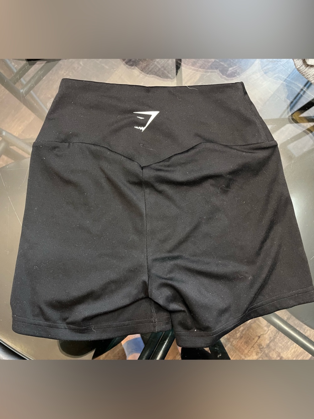 Gymshark Black High-Waist Women’s Bike Shorts - Picture 2 of 2